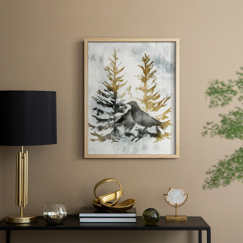 Reproduction encadrée - bois massif, Naturel, H 11 po x l 9 po