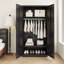 36 Inch Wide Metal Wardrobe Cabinets Storage Cabinets with Lock-1680780530