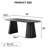 79" Oval Dining Table Duble Pedestal Dining Table Seats 6 Solid Wood Kitchen Table-791047815