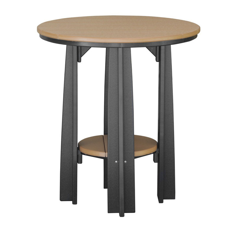 Table ronde 36 po Orchimont, Noir, Cèdre