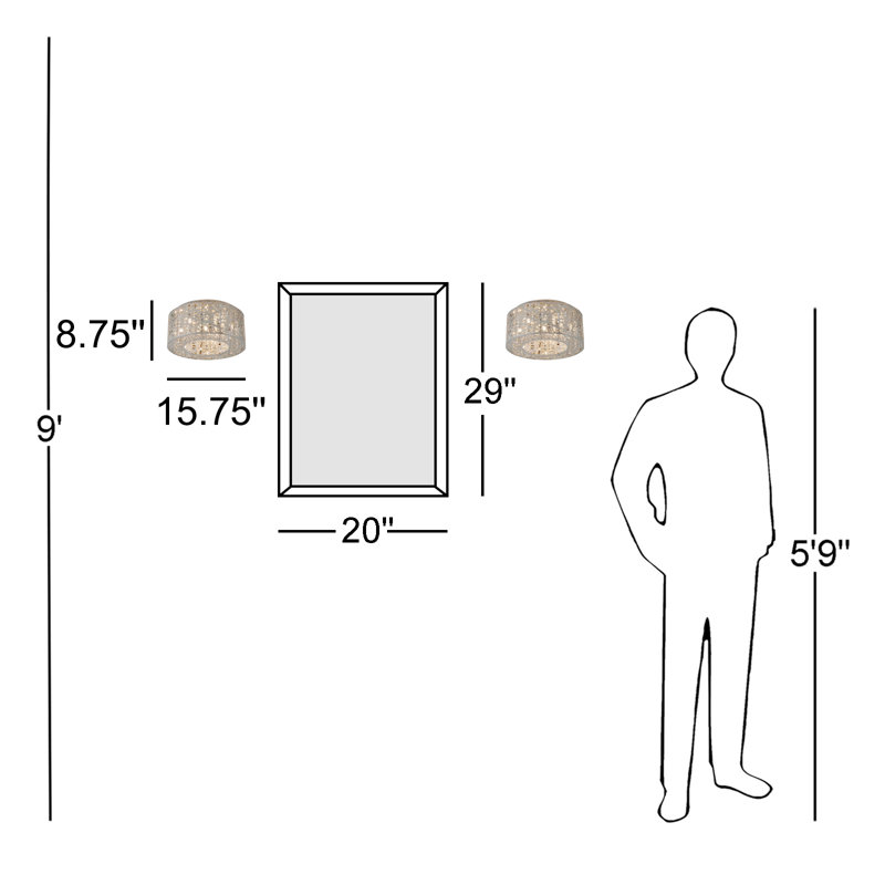 Jaylin Flush Mount, Polished Chrome