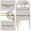 Fauteuil en chenille et or Zayn Beige (ensemble de 2)