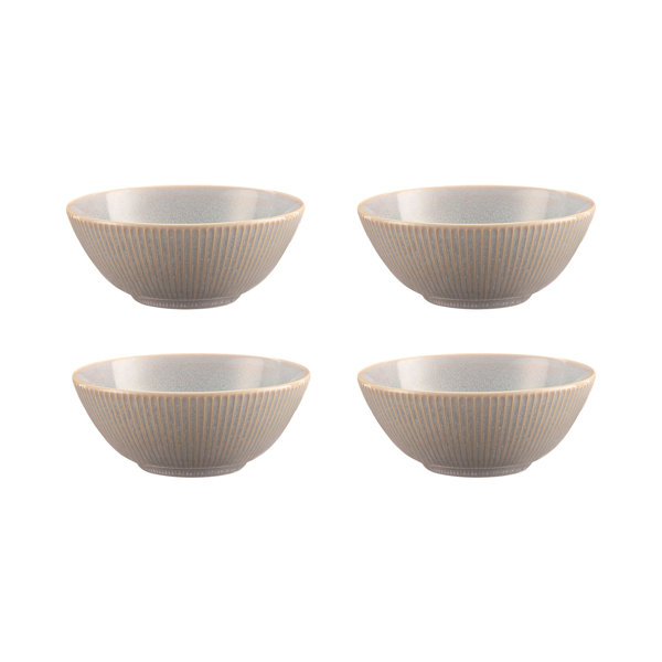 Set Of 3 Reactive Glaze Soup Bowls With Handles 650ml Stoneware Tableware  Dishes