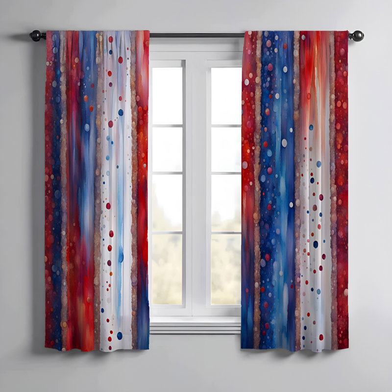 Paire de rideaux semi-transparents en polyester Anivk, L 20 po x L 61 po