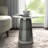 Glass and Marble Accent Table with Tapered Base-61667899