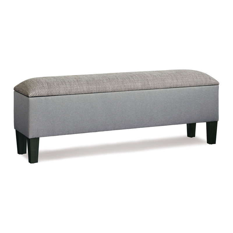 Andes Upholstered Storage Bench, 16" H x 60" W x 22" D