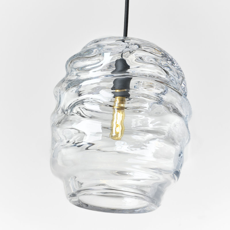 Audra 1 - Light Pendant, Black/Clear