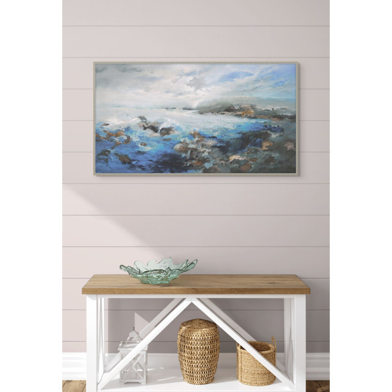 Rocky Shoreline 1 Print, 17.25" H x 31.25" W