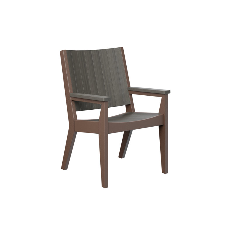 Mayhew Outdoor Dining Armchair, Oak/Chocolate Brown