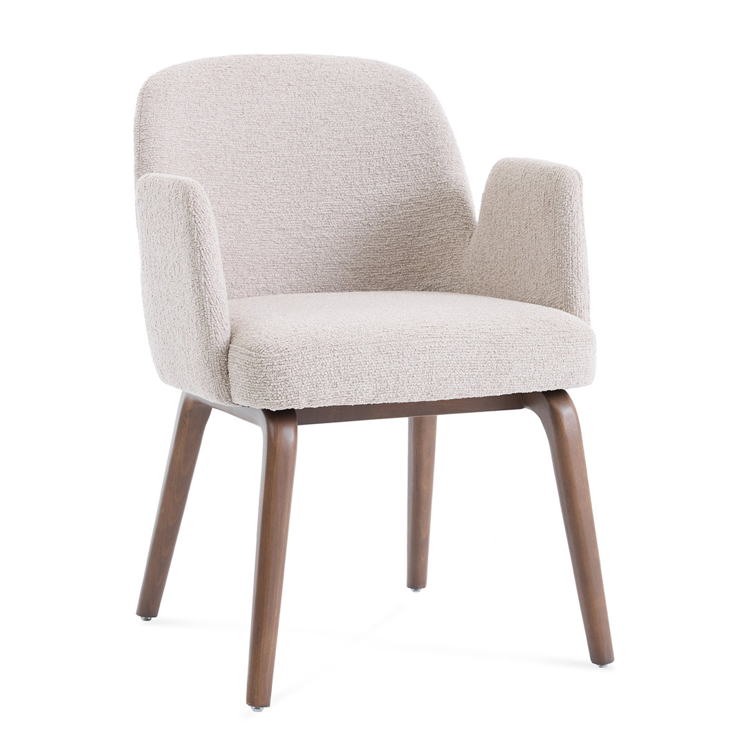 Elano Walnut Effect Ash Wooden Frame Dining Chair