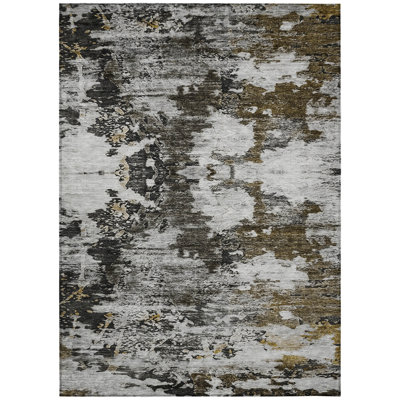 Tapis intérieur lavable abstrait 8 pi x 10 pi