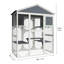 Waterproof Grey Wooden For Pets With 2 Resting Houses, 3 Platforms, Long-lasting Luxury Cat House Use