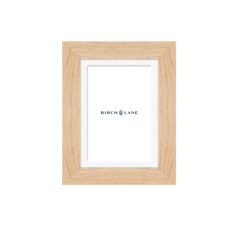 Wood Picture Frame with Mat, Brown, 4" x 6", 5" x 7"