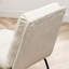 De 2 chaises de salle à manger en blanc vanille - Revêtement en mélange, base luge, revêtement en similicuir facile d'entretien, assise stable et confortable