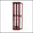 Exquisite Lighted Corner Display Cabinet With Adjustable Shelves And Tempered Glass Door-36467694
