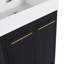 Meuble-lavabo autoportant de 24 po avec lavabo en résine