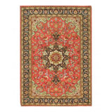 Tabriz Oriental Area Rug in Pink