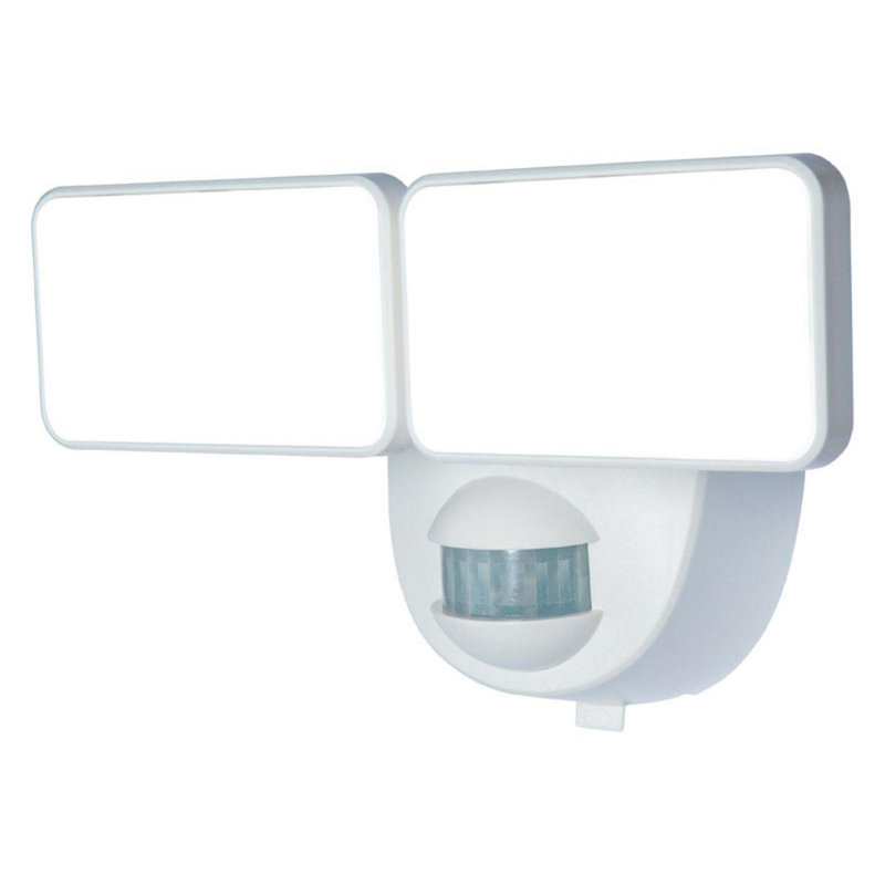 Kimimela LED Battery Operated Outdoor Security Flood Light with Motion Sensor, White