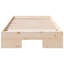 Floor Bed Frame With Storage Solid Pine Wood-804585987-804586012