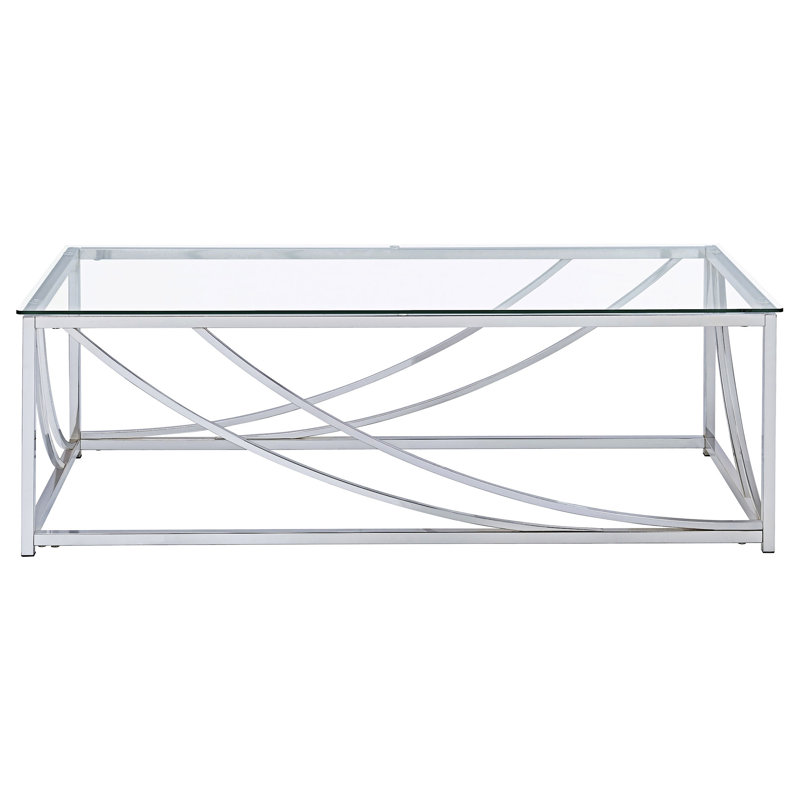 Table basse avec pieds en métal