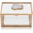 Rectangular Mirrored All-Natural Agate Stone Glass Jewellery Box