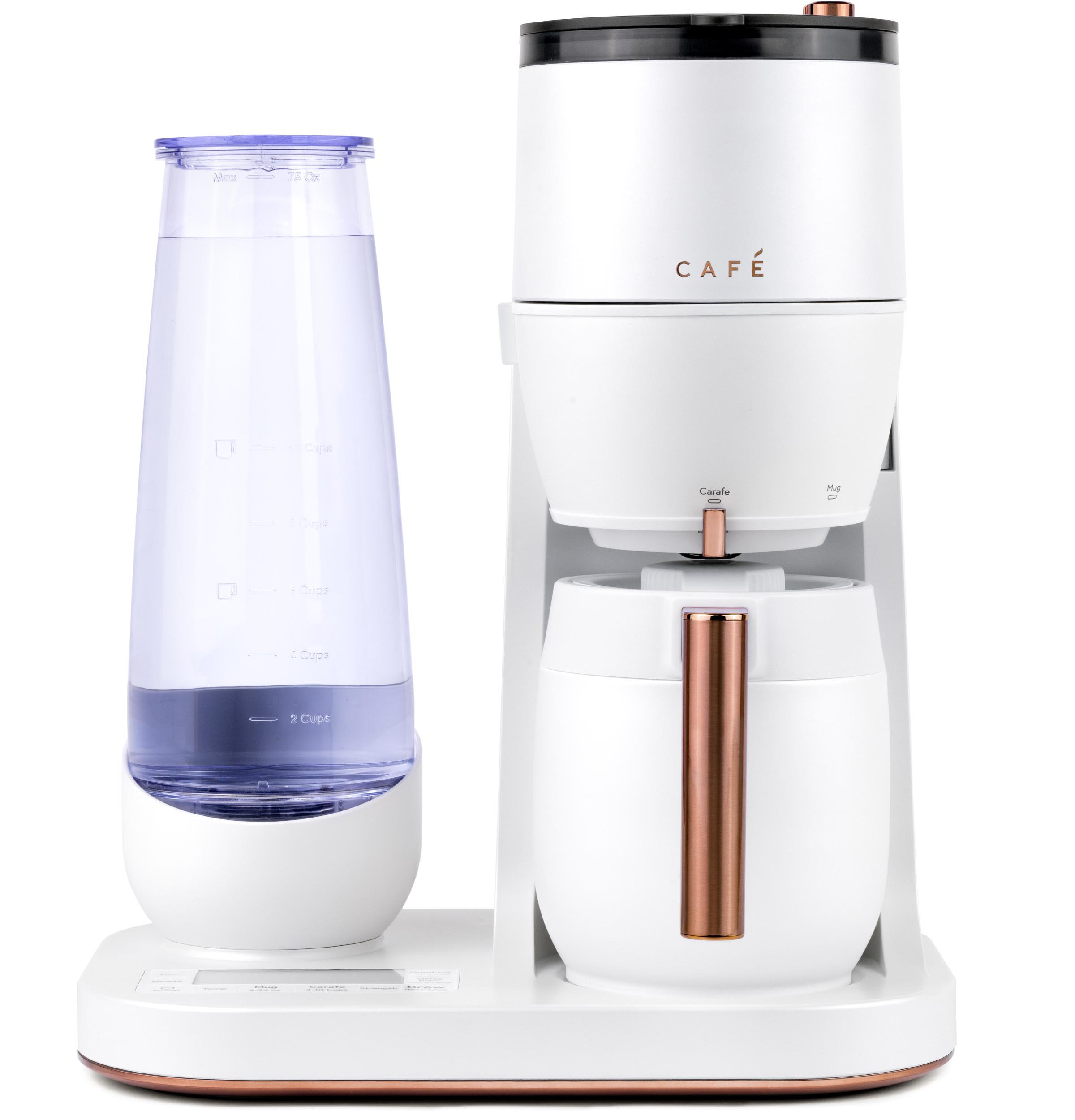 Cafe Cafã Specialty Grind and Brew Coffee Maker with Thermal Carafe White