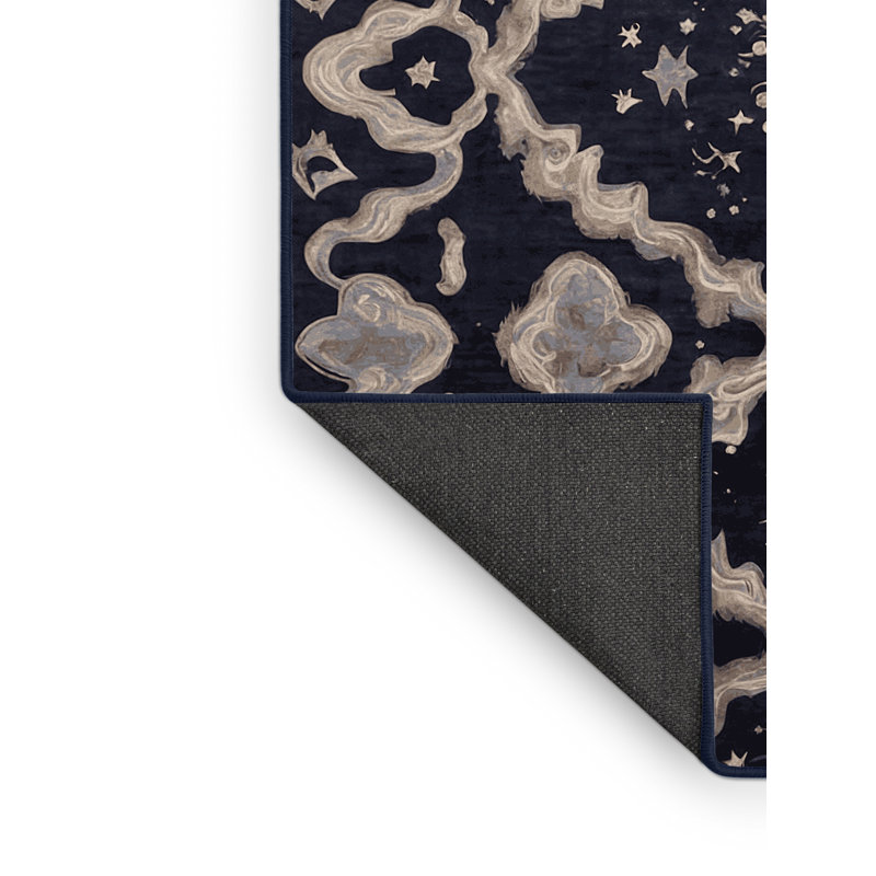 Tapis mauve soyeux et moelleux, Carré 8 pi