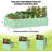 2 Pack Galvanized Raised Garden Beds, 6-8 FT Outdoor Planter Boxes with Open Base-1833011204-1833011205