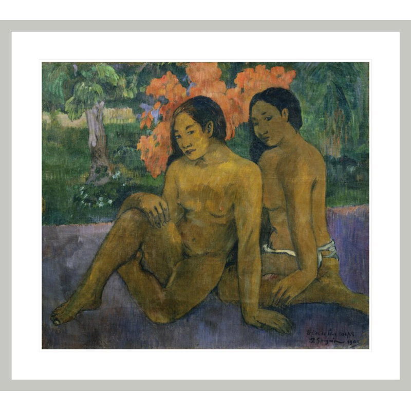 "L'or de leurs corps" par Paul Gauguin - Reproduction giclée encadrée, H 33,5 po x l 37,14 po