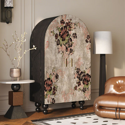 Retro-style double-door wardrobe