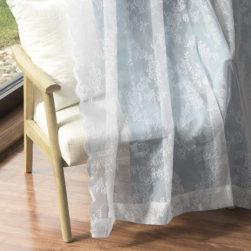 Evelina Room Darkening Curtain Panel Pair, Ocean, 52" x 96"