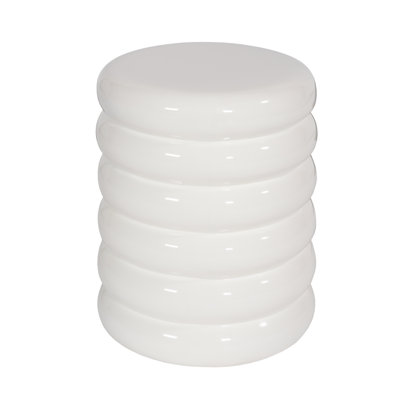 Tabouret d'appoint nervuré
