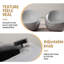 Fauteuil gris à assise simple (petit) - Matériau composite Terrafab