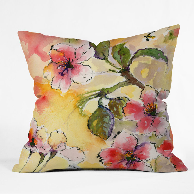 Coussin décoratif intérieur/extérieur à ressorts ginette fine art, 18 po x 18 po