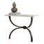 Console Teton - Bronze avec plateau en travertin