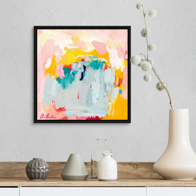 "Promise" par Amira Rahim, reproduction d’art sur toile, H 18 po x l 18 po x P 1,75 po, Toile avec cadre noir