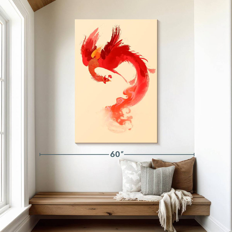 Kelan Phoenix Bird, 48" H x 32" W