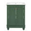 Meuble-lavabo moderne avec rangement à fermeture en douceur et lavabo en céramique-413857851
