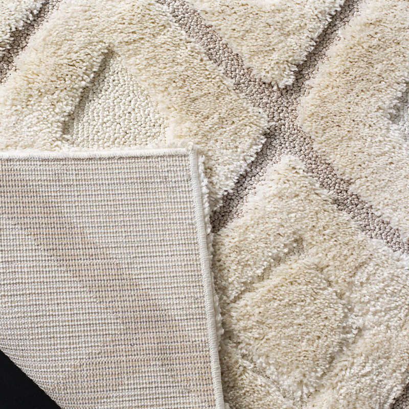 Napfle Olympia Shag Performance Geometric Rug, Rectangle 5'1" x 7'6"