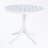 Round Plastic dining Table with sturdy legs