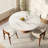 Extendable Dining Tables For 4 To 8 Rectangular To Round 31.15" To 53.15" Sintered Stone Kitchen Table-114217333