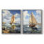 NAUTICAL Series CCCCXVII - Reproduction encadrée de qualité supérieure - prête à être accrochée - aucun clou requis - aucun clou requis-219663178-219663173