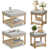 Plateau gris / base brun clair