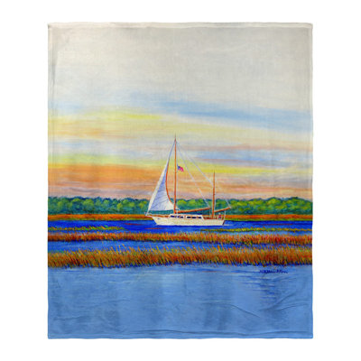 Jeté en soie Marsh