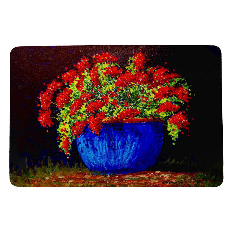 Tapis de porte antidérapant pour l'intérieur et l'extérieur, L 18 po x L 26 po