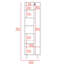 Collection White and Kitchen: îlot avec grande capacité de rangement et garde-manger: 40,5 po x P 27,5 po pour les 5 tablettes internes les plus efficaces