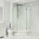 Piedmont 38" W x 38" D x 79" H Hinged Frameless Shower Enclosure with 3/8  Clear Glass&Base
