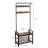 Versatile Hall Tree With Integrated Shoe Bench And Hooks For Entryways