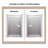 44"-48" W x 76" H Reversible Frameless Single Sliding Shower Door with 3/8"Clear Tempered Glass-99356155