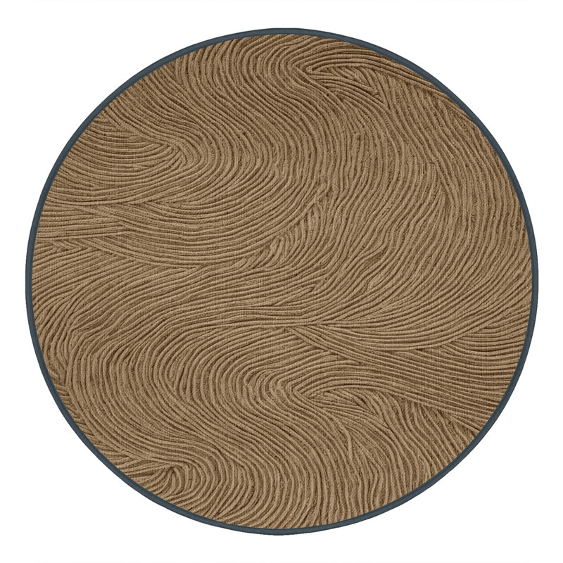  Tapis hawaïen lavable Wave Curls, Rectangle 2 pi x 3 pi